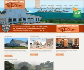 Mountaincoveresort.com(Mountain Cove Farms Resort) Screenshot