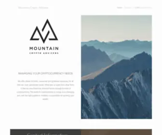 Mountaincryptoadvisers.com(Mountain Crypto Advisers) Screenshot