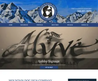 Mountaindogsigncompany.com(Mountain Dog Sign Company) Screenshot