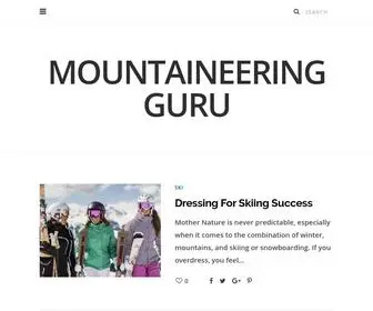 Mountaineeringguru.com(The main key to dressing appropriately for skiing) Screenshot