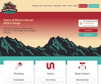 Mountaineerplumbing.com(Peace of Mind) Screenshot