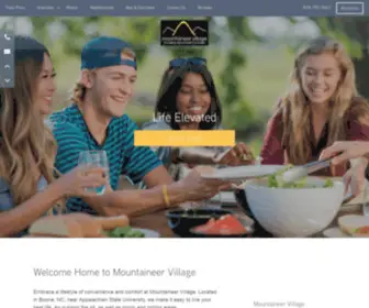 Mountaineervillage.com(Boone, NC Student Apartments for Rent) Screenshot