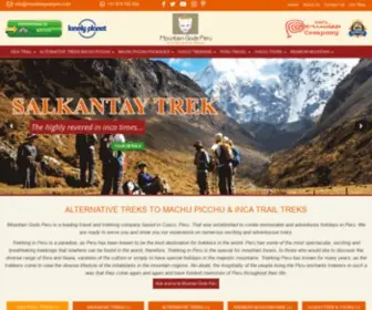 Mountaingodsperu.com(Alternative Treks to Machu Picchu & Inca Trail Treks) Screenshot