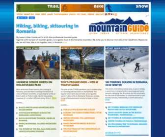 Mountainguide.ro(Trekking, hiking, ski touring in Romania, in Transylvanian Alps) Screenshot