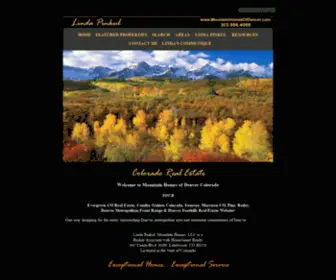 Mountainhomesofdenver.com(Evergreen CO Conifer Colorado Denver Mountain Real Estate Homes For Sale) Screenshot