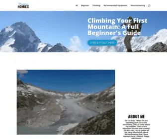 Mountainhomies.com(Learn Mountaineering Online) Screenshot