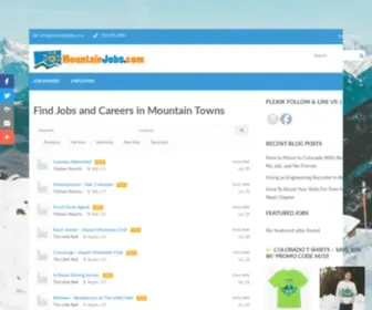 Mountainjobs.com(Find Jobs and Careers in Mountain Towns) Screenshot