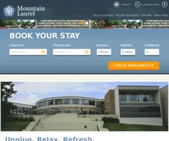 Mountainlaurelresort.com(Mountain Laurel Resort) Screenshot