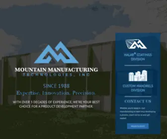 Mountainmfg.net(Mountain Manufacturing Technologies) Screenshot