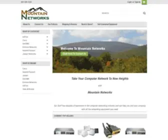 Mountainnetworks.net(We sell new and used networking equipment from top manufacturers such as Cisco) Screenshot