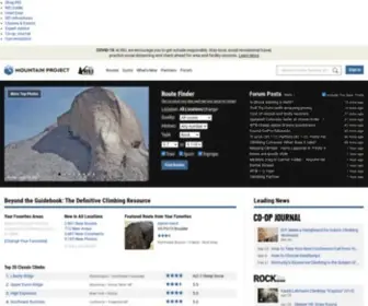 Mountainproject.com(Rock Climbing Guides) Screenshot