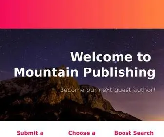 Mountainpublishing.co.uk(Mountain Publishing UK) Screenshot