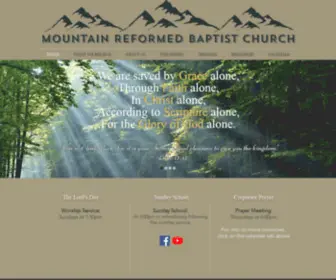 Mountainreformed.com(Mountain Reformed Baptist Church) Screenshot