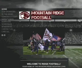 Mountainridgefootball.com(Home of the Mountain Lions) Screenshot