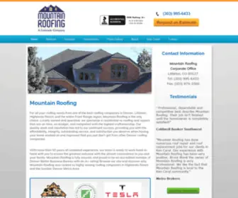 Mountainroofing.net(Mountain Roofing) Screenshot