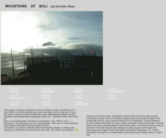Mountains-OF-Bali.info(Mountains of bali) Screenshot