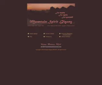 MountainspiritQigong.com(Mountain Spirit Qigong) Screenshot