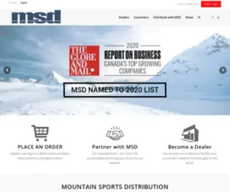 Mountainsportsdistribution.com(Mountain Sports Distribution) Screenshot