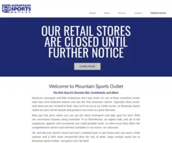 Mountainsportsoutlet.com(Mountain Sports Outlet store) Screenshot