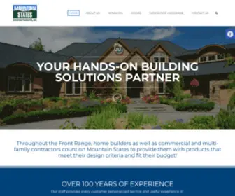 Mountainstatesinc.com(Mountain States Building Products) Screenshot