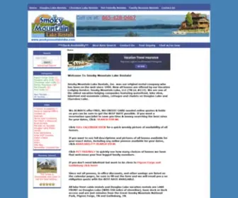 Mountainstosea.com(Smoky Mountain Lake Vacation Rentals) Screenshot