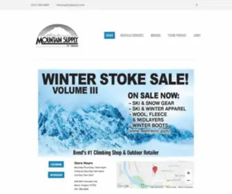 Mountainsupplybend.com(Mountain Supply) Screenshot