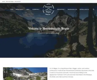 Mountainswithmegan.com(Mountains with Megan) Screenshot