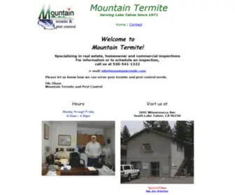 Mountaintermite.com(Mountain Termite) Screenshot