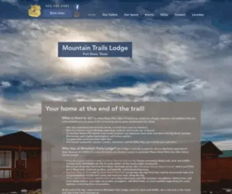 Mountaintrailslodge.com(Mountain Trails Lodge) Screenshot