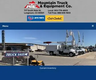Mountaintruck.com(Mountain Truck & Equipment) Screenshot