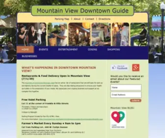 Mountainviewdowntown.com(Mountain View Downtown Guide) Screenshot