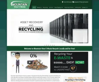 Mountainviewewaste.com(Searching for Recycling Center mountain view area Blue Star Electronic) Screenshot