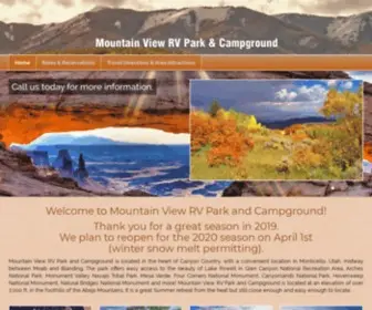 Mountainviewutah.com(Mountain View RV Park and Campground) Screenshot