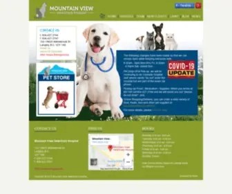 MountainviewVeterinary.ca(Veterinarian Dr) Screenshot