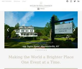 Mountainvillemanor.com(Intimate wedding venue in the Hudson Valley) Screenshot