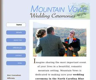 Mountainvows.com(Mountain Vows Wedding Ceremonies) Screenshot