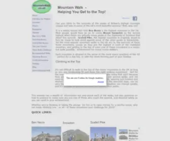 Mountainwalk.co.uk(Mountain Walks for Novice Walkers) Screenshot