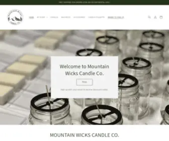 Mountainwicks.com(Mountain Wicks Candle Co) Screenshot