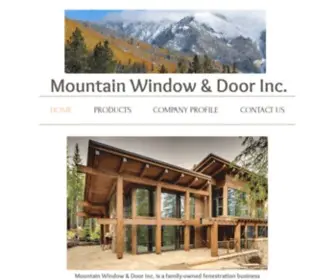 Mountainwindowanddoor.com(Mountain Window & Door Inc) Screenshot