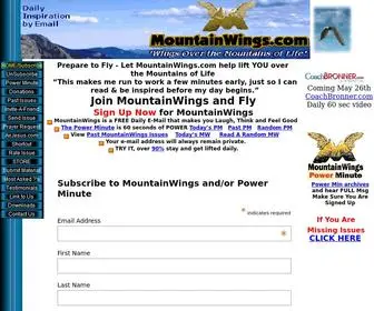 Mountainwings.com(Wings Over The Mountains of Life) Screenshot