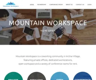 Mountainworkspace.com(Mountain Workspace) Screenshot