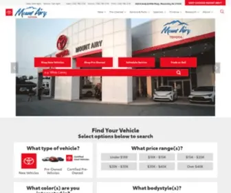 Mountairytoyota.com(Mount Airy Toyota) Screenshot