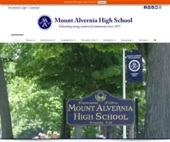 Mountalverniahs.org(Mount Alvernia High School) Screenshot