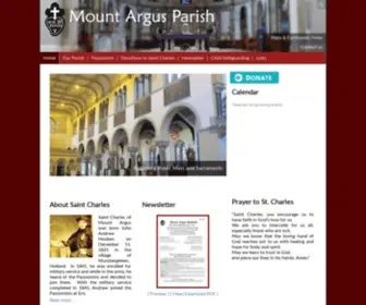 Mountargusparish.ie(Mount Argus Parish) Screenshot