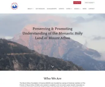 Mountathosfoundation.org(Mount Athos Foundation) Screenshot