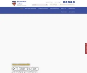Mountbatten.org(Kickstart your global career) Screenshot
