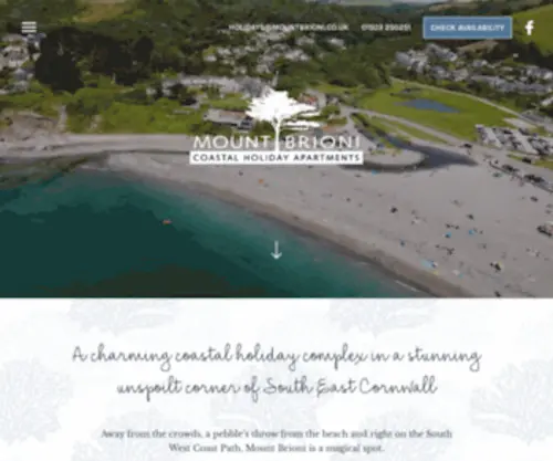 Mountbrioni.co.uk(Self Catering Apartments Looe) Screenshot