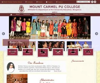 Mountcarmelpucollege.org(Mount Carmel PU College) Screenshot