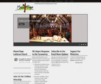 Mounthopelutheranchurch.org(Mount Hope Lutheran Church) Screenshot