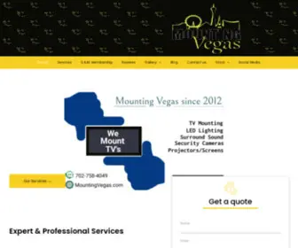 MountingVegas.com(Mounting Vegas the 1st and #1 TV Mounting Co in Las Vegas) Screenshot